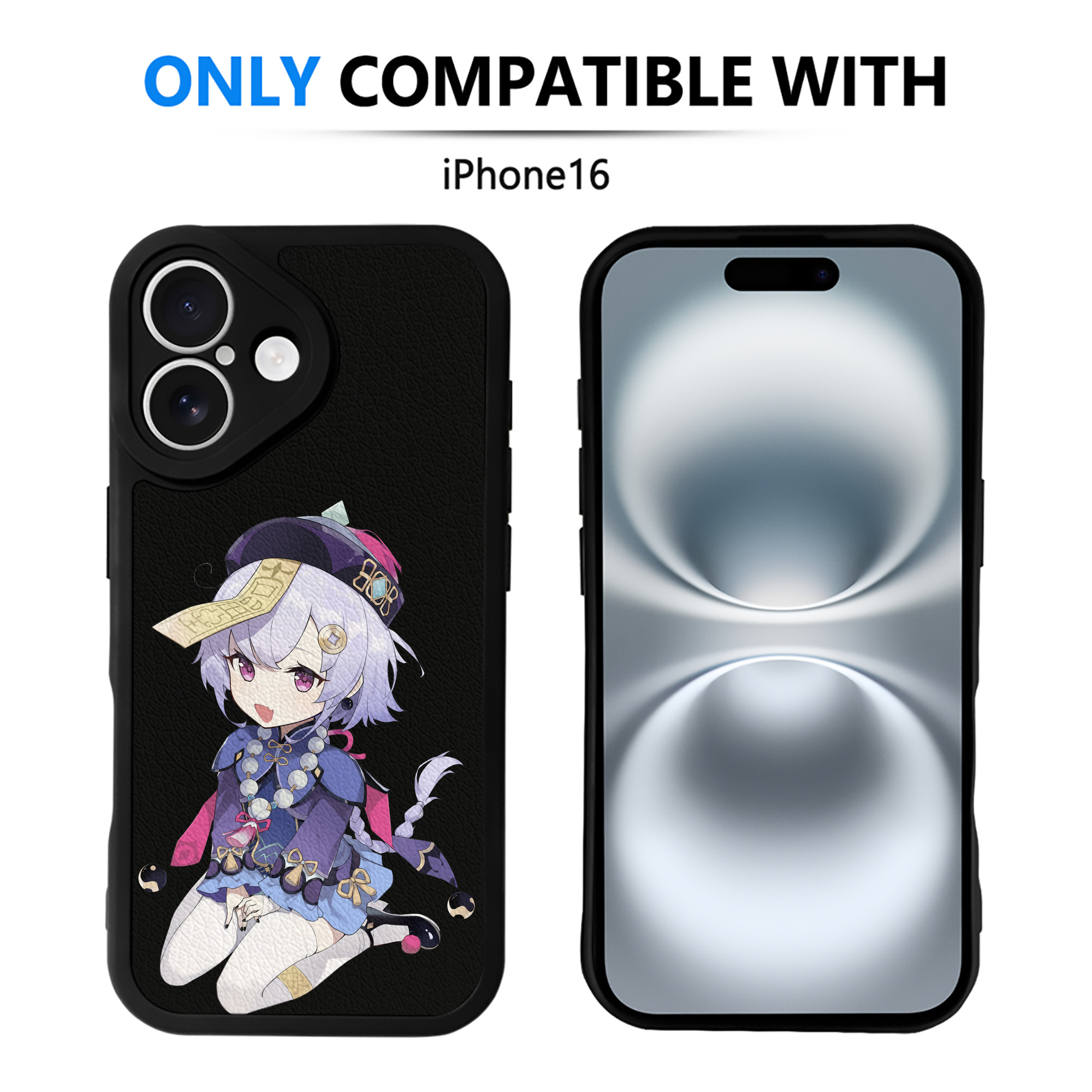 げんし神 七七 なな  genshin Nana 【iPhone 16シリーズ対応】シリコンスマホケース（レザー調） 材質：シリコン